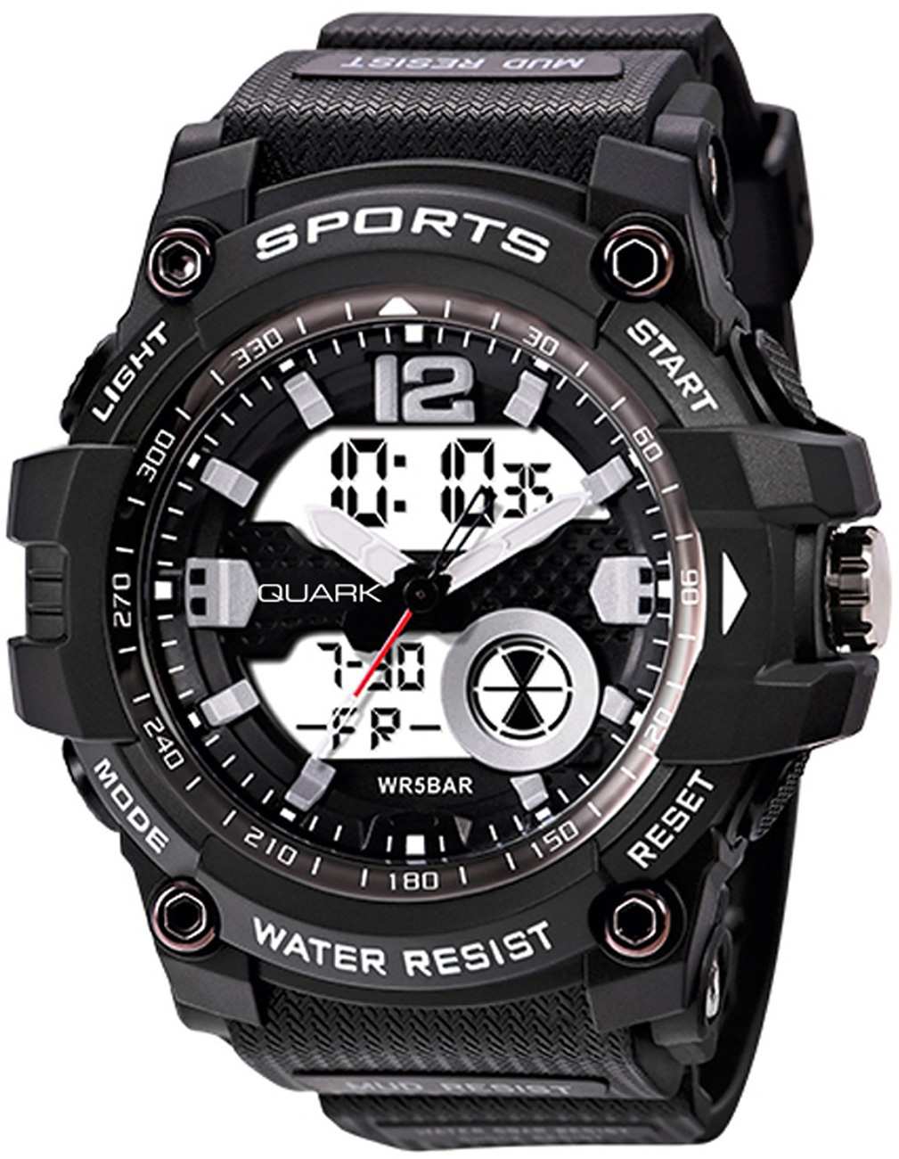 Quark QU-2129GAD-1 Kamp Outdoor Taktikal Spor Saat