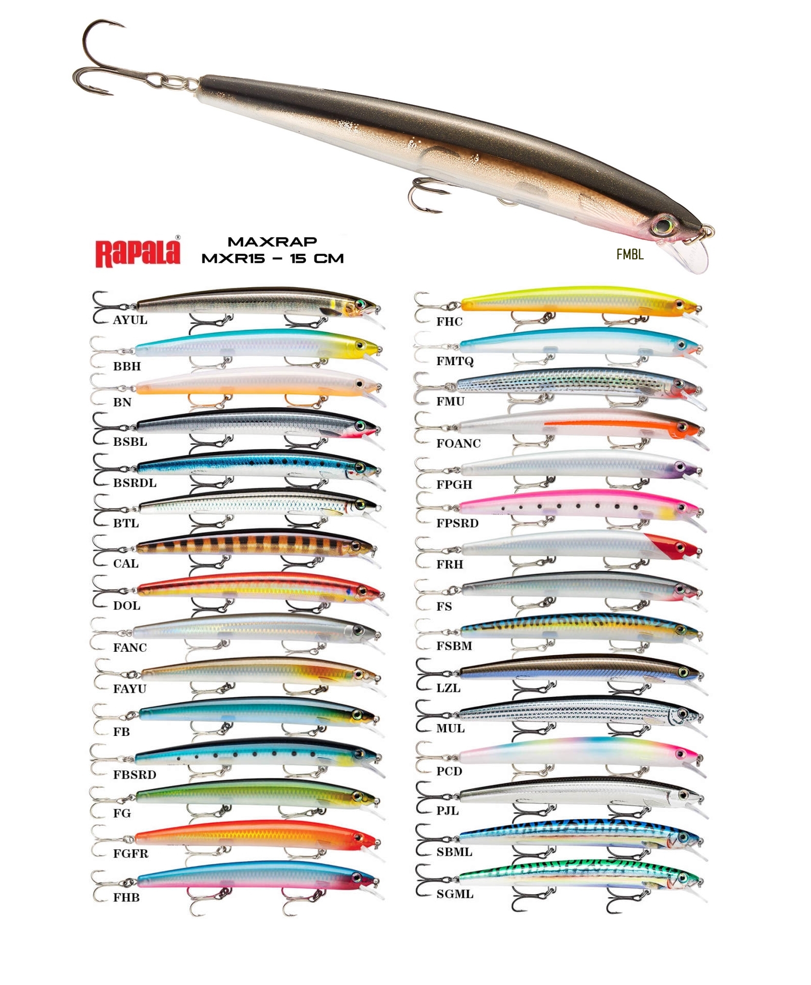 Rapala Maxrap MXR15 15cm 23g Maket Balık Yem
