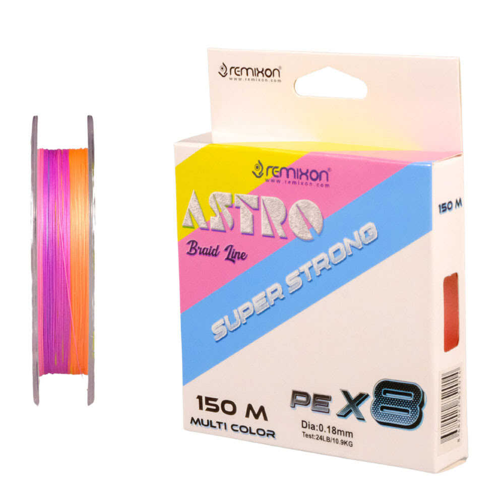 Remixon Astro Braid Line 8X 150m Multi Color İp Misina