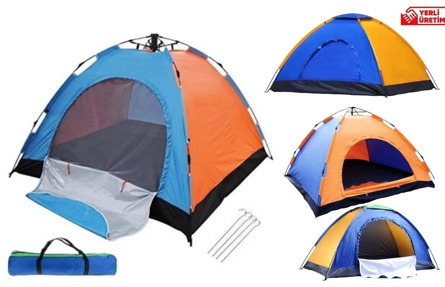 River 3 Kişilik Su Geçirmez Otomatik Kamp Çadırı