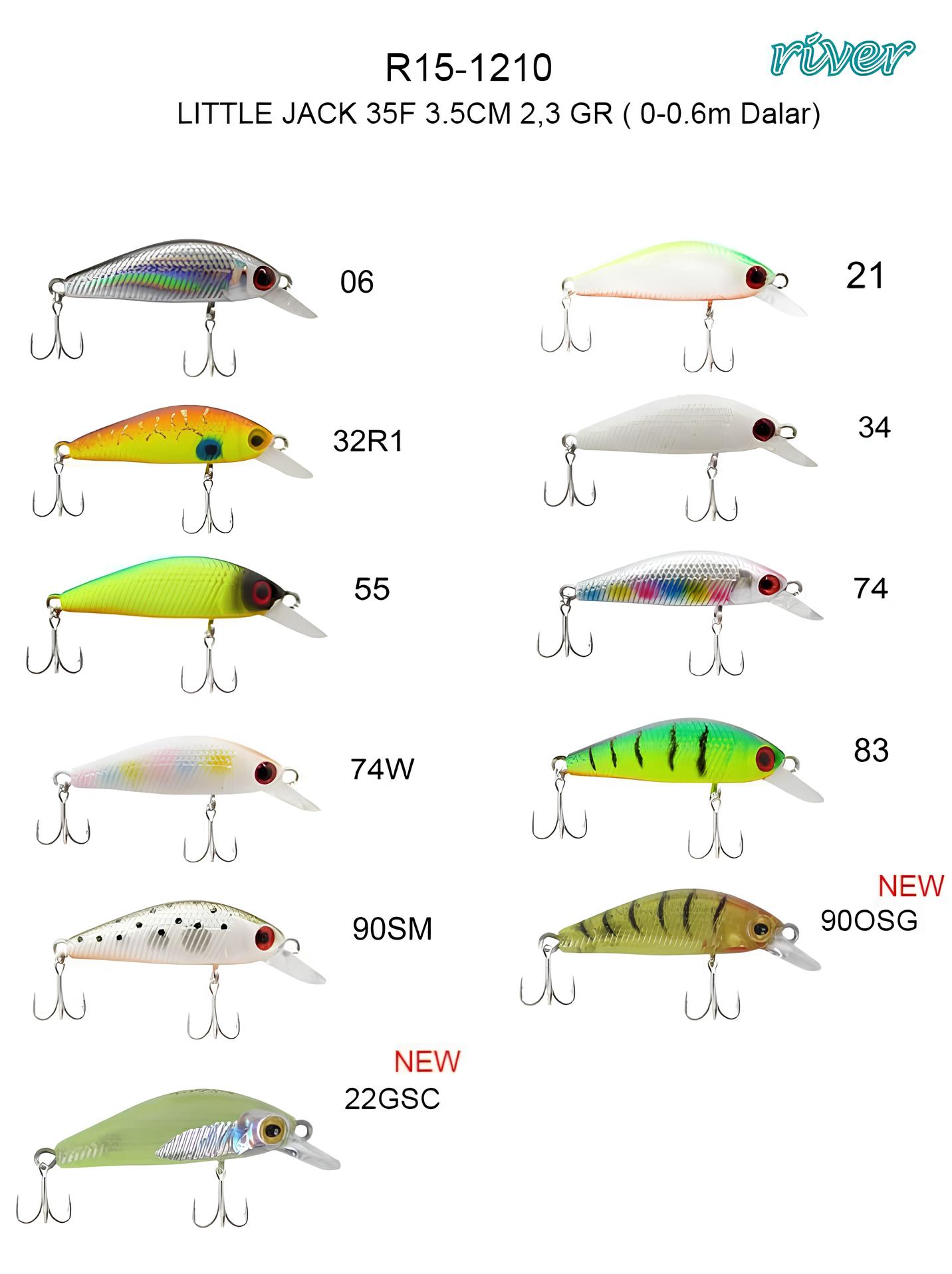 River Little Jack 35F 3.5Cm 2.3Gr 0.30M LRF Maket Balık Yem