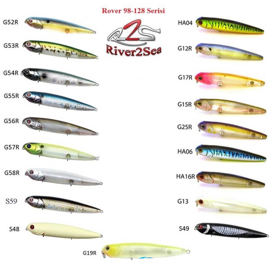 River2Sea Rover Top Water 9.8cm 10.6gr Suni Maket Yem
