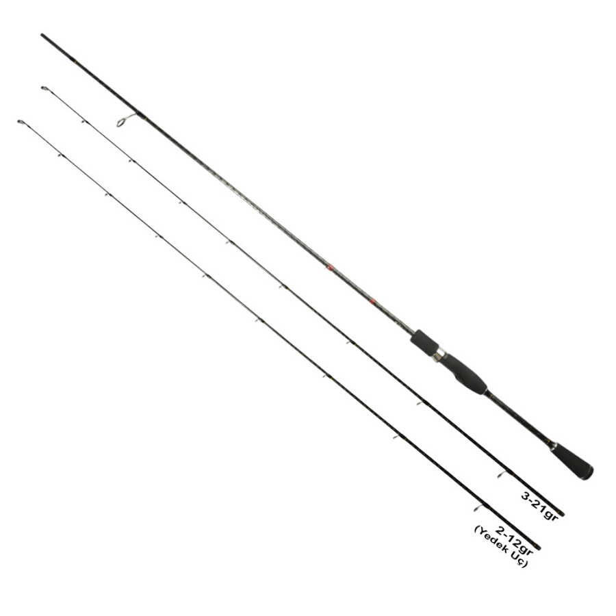Ryuji Light Game 2P 2.30m 2-15gr  LRF Olta Kamışı  (0.5-7gr Yedek Uçlu)