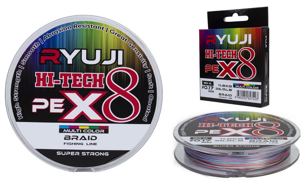 Ryuji Pe X8 150m  Multi Color İp Misina