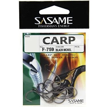 Sasame Carp F-759 Serisi Black Nickel Olta Iğnesi Size 1
