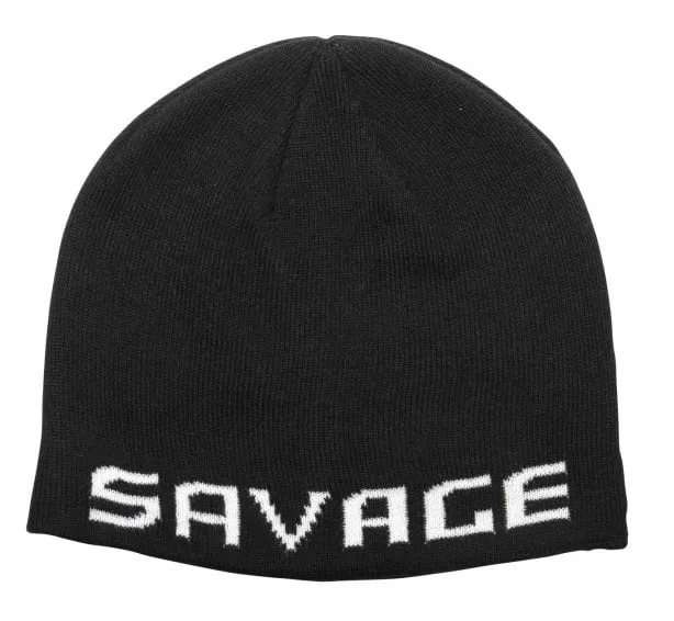 Savage Gear Logo Beanie One Size Black/White