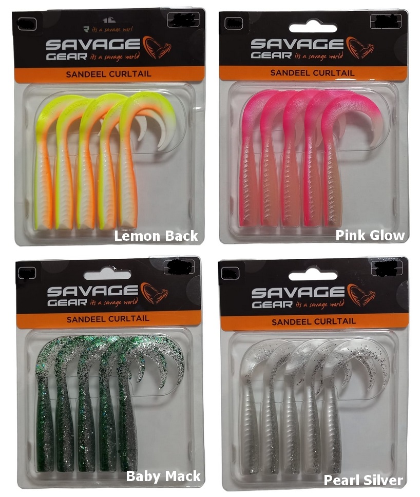Savage gear LB Sandeel Curltail 7 cm 6 Adet Silikon Yem