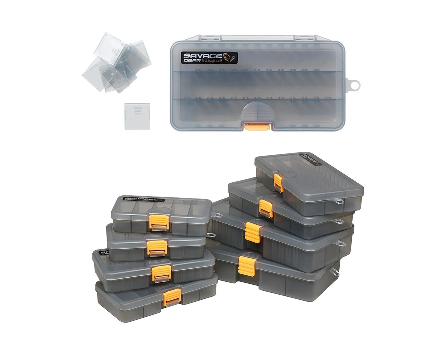 Savage Gear Lurebox 3B Smoke 18.6X10.3X3.4CM Balık Kutusu