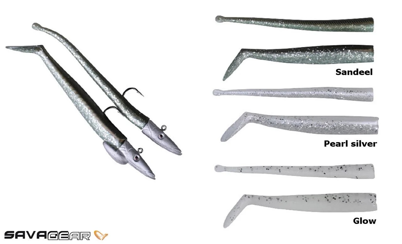 Savage Gear Mini Sandeel Kit 10 Adet Sahte Yem-Pearl Silver