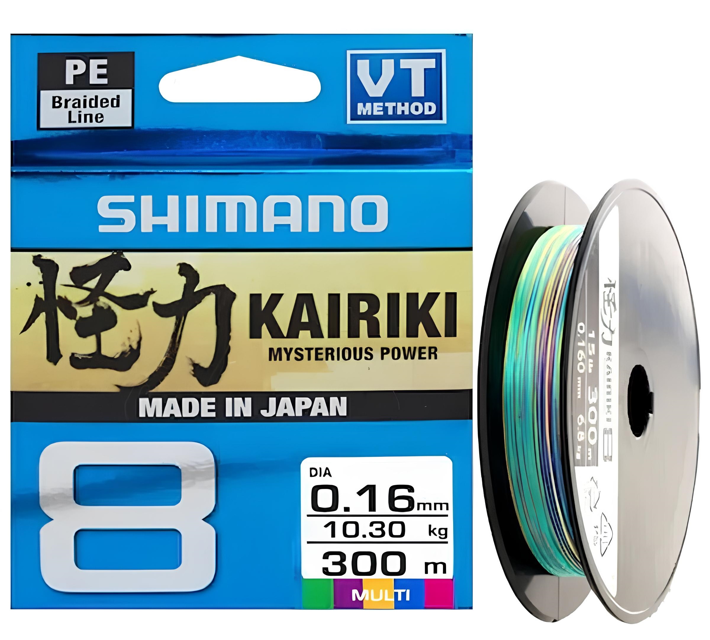 Shimano Kairiki 8 Örgü 300m Multi Color İp Misina