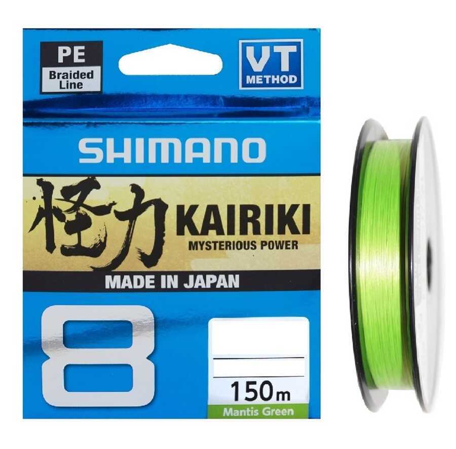 Shimano Kairiki 8X 150m PE Mantis Green Örgü İp Misina