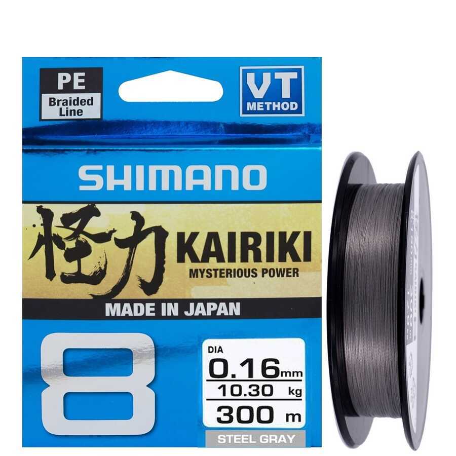 Shimano Kairiki 8X 150m PE Steel Gray Örgü İp Misina