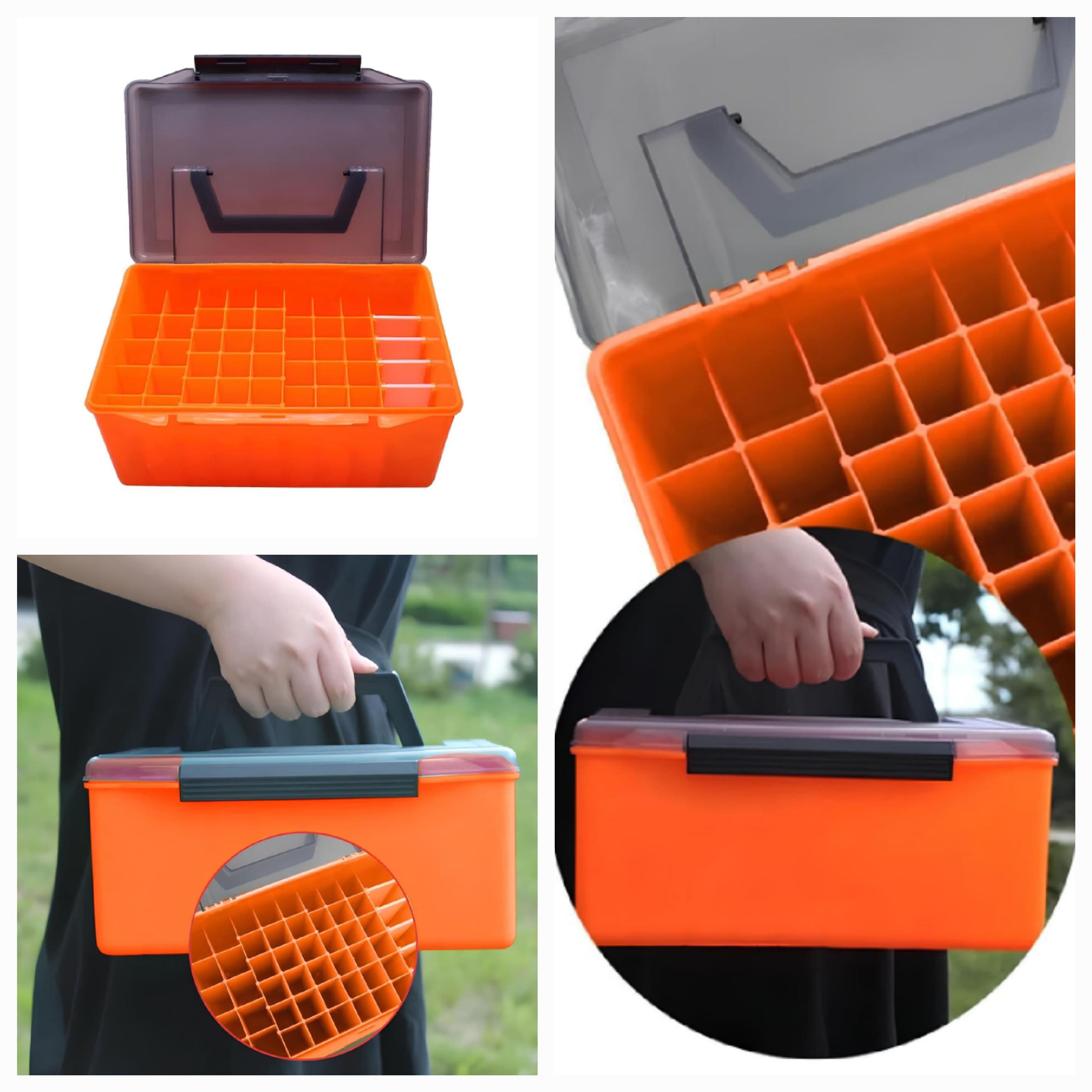 Shufa 52 Bölmeli Çoklu Turuncu Maket Yapay Yem Çantası