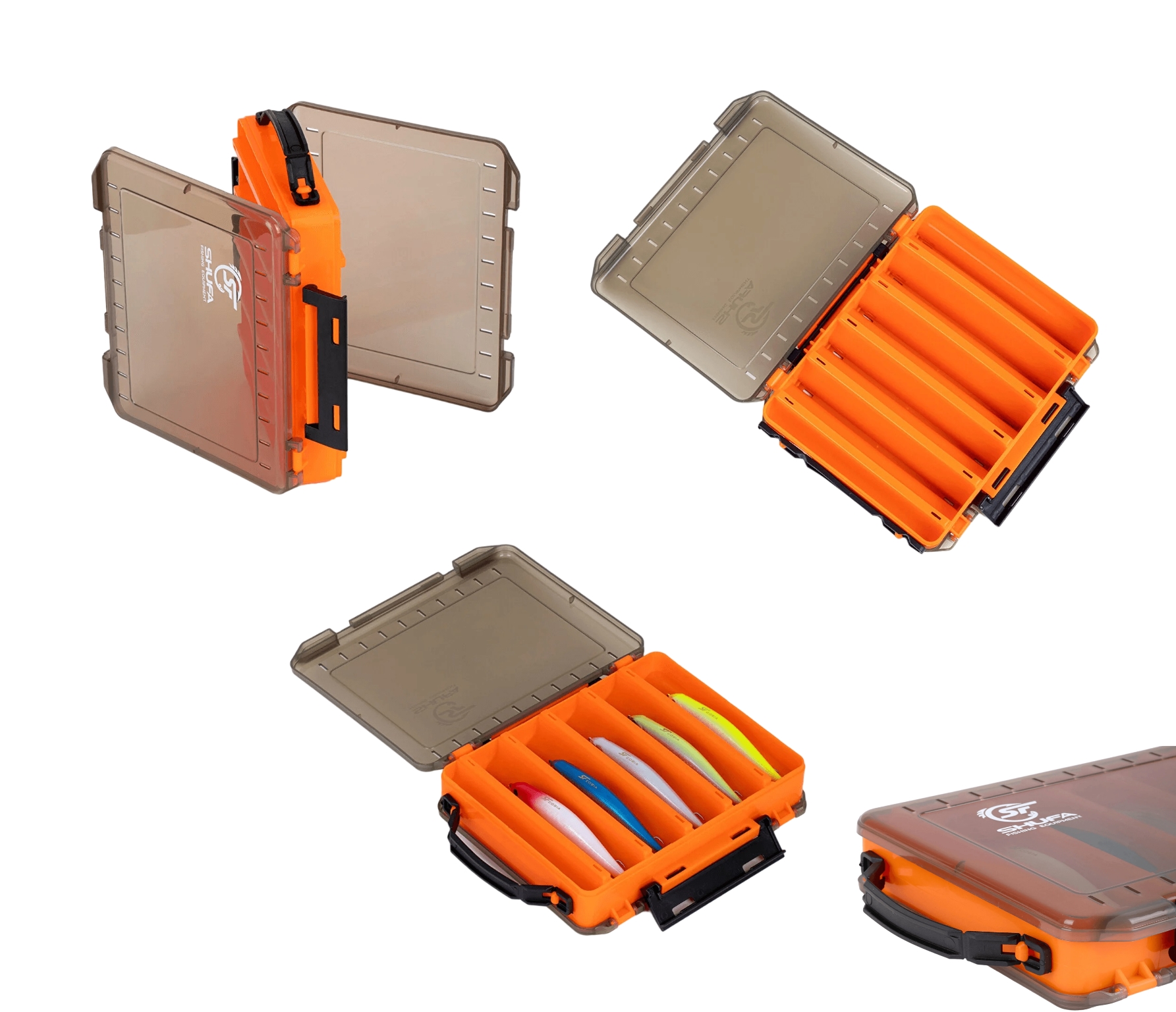 Shufa Lure Box F02 Çift Taraflı 145mm Turuncu Maket Yem Kutusu