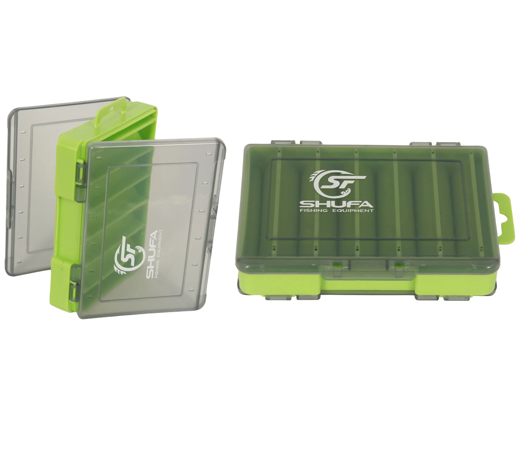 Shufa Lure Box F05 Çift Taraflı 85mm Yeşil Maket Yem Kutusu