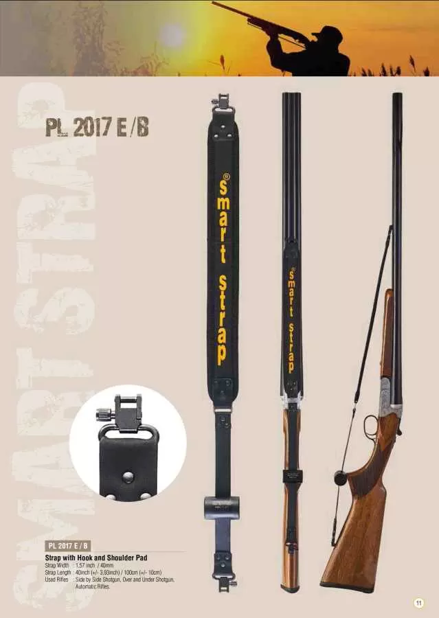 Smart Strap PL 2017 E A - Omuz Pedli Tokalı Tüfek Kayışı
