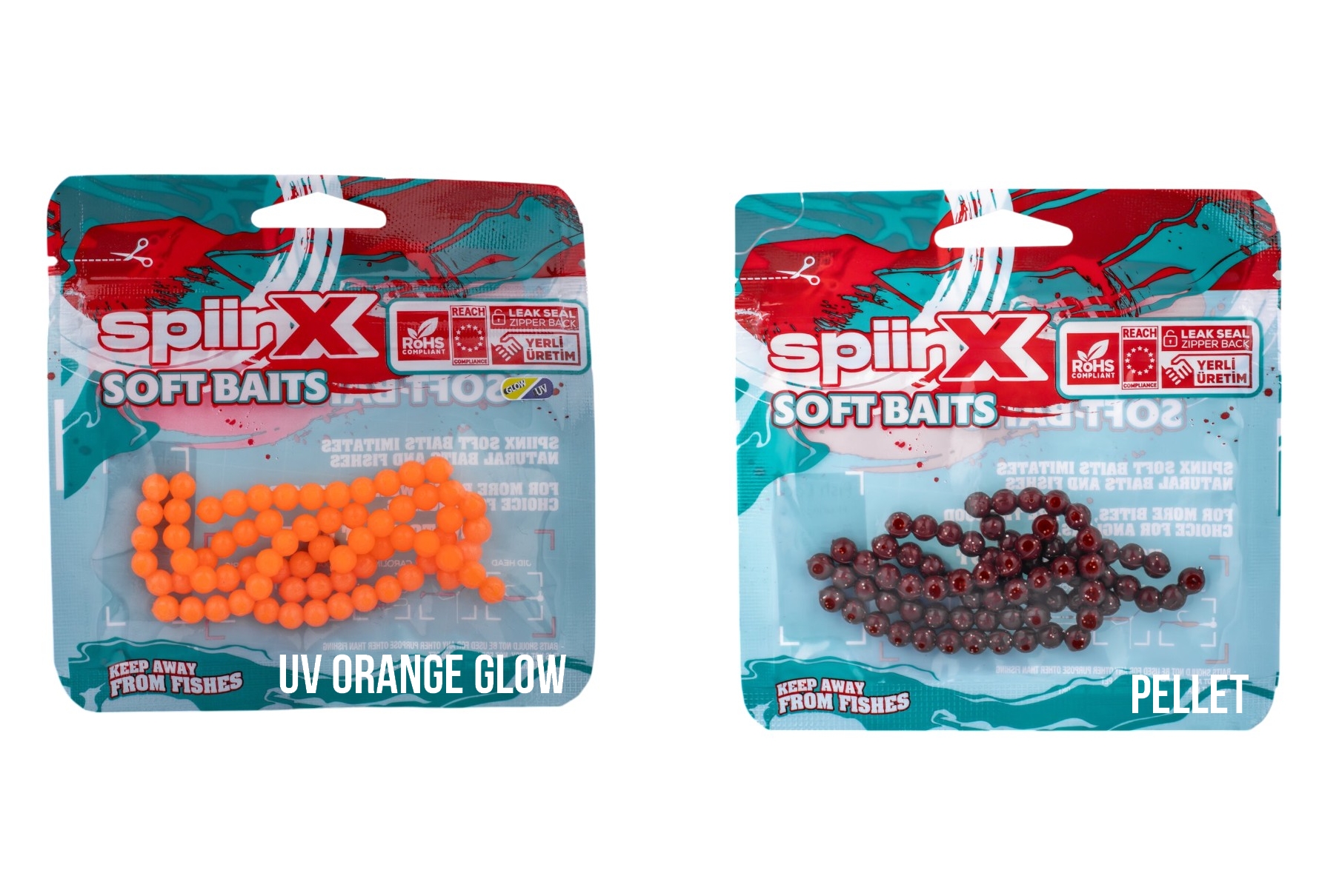 SpiinX Soft Baits Eggs Fish 6mm 70P Balık Yumurtası Silikon Yem