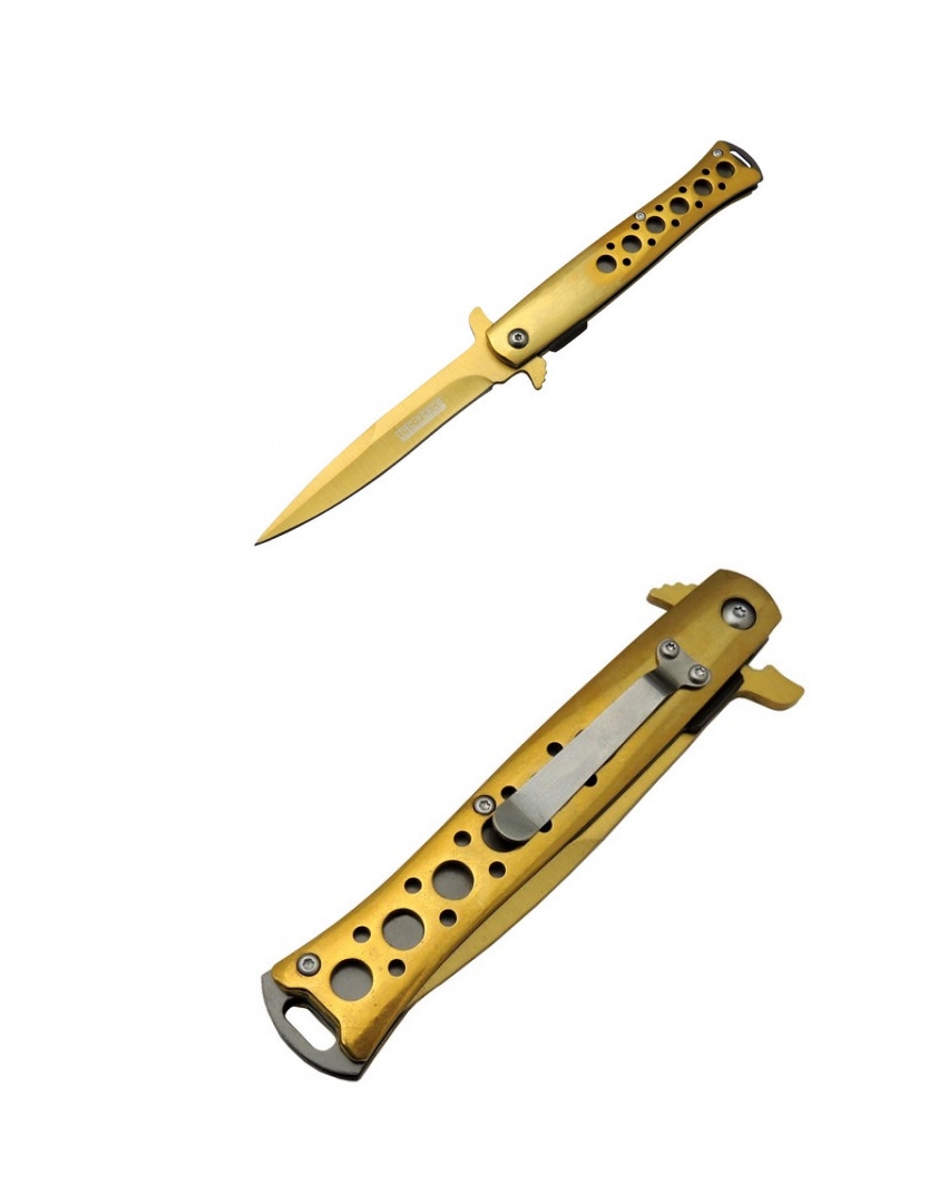 Tac-Foce 1111 GLD 23cm Gold Taşıma Klipsli Çakı