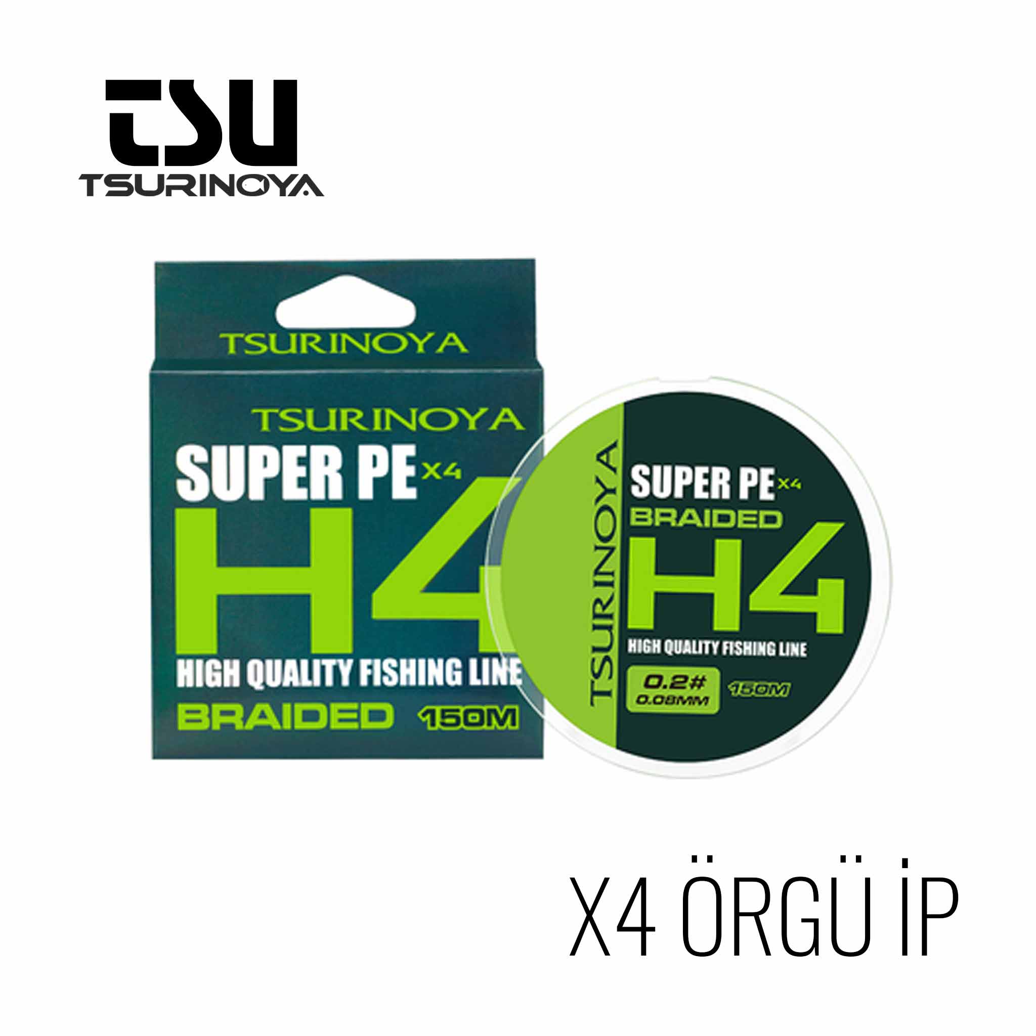 Tsurınoya Super Pe X4 H4 Olta Misinası