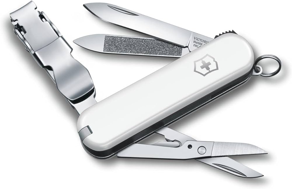 Victorinox 0.6463.T Nail Clip 580 Beyaz Tırnak Makaslı İsviçre Çakısı