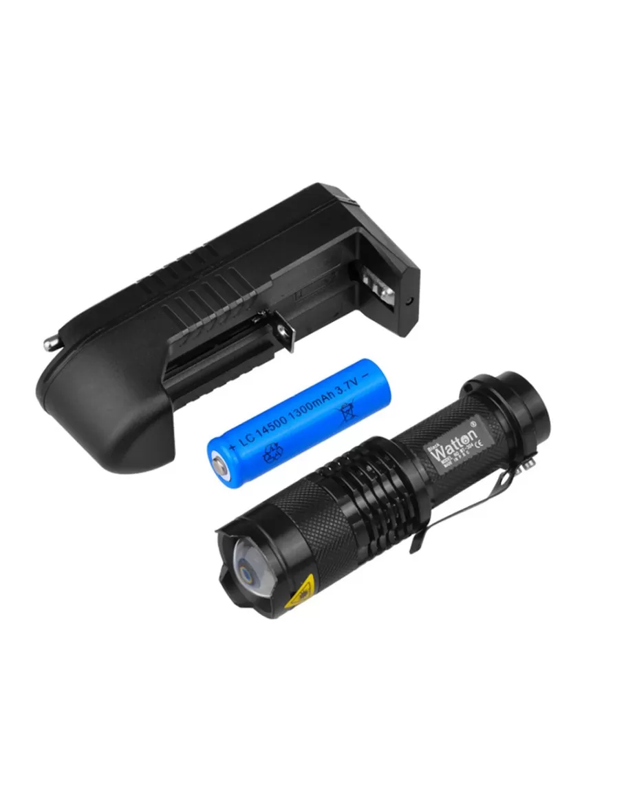 Watton Wt-304 Mini Güçlü Şarjlı Pilli El Feneri