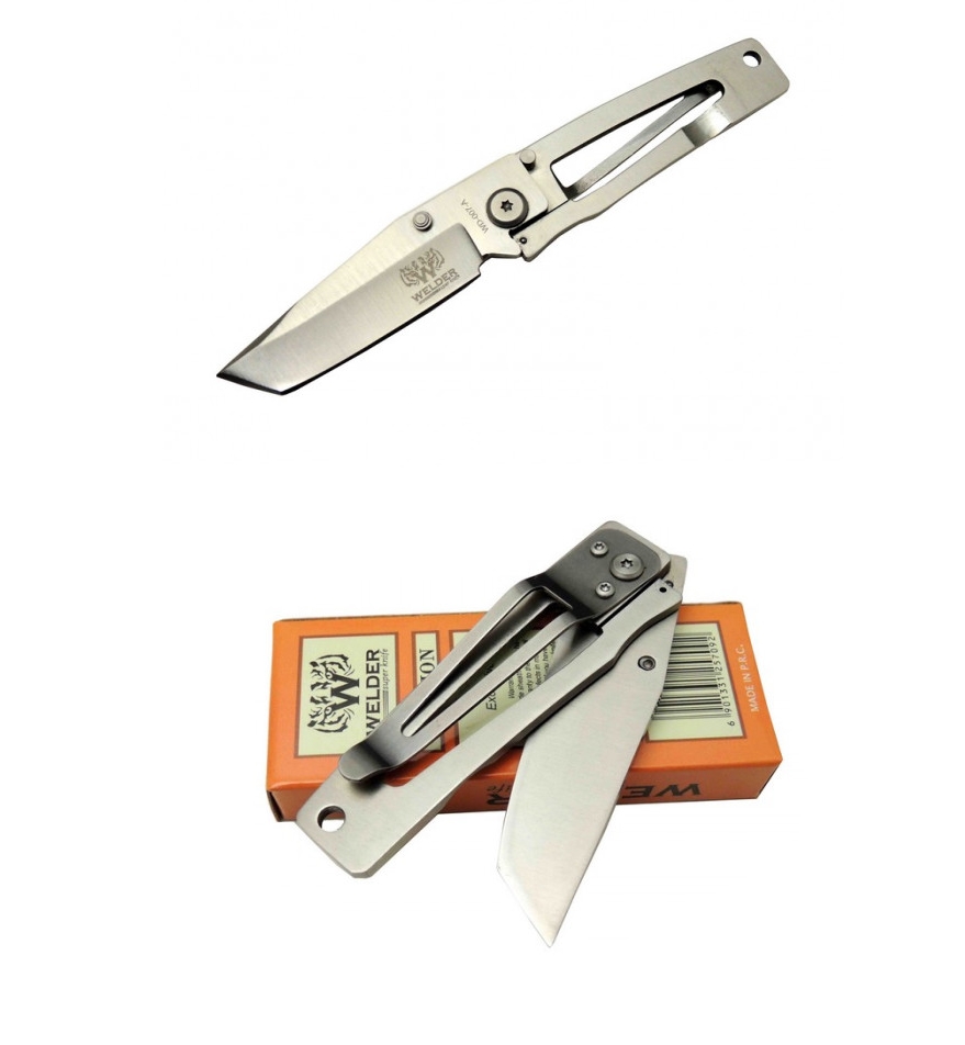 Welder WD-007-A 16 CM Taşıma Klipsli Polat Çakı