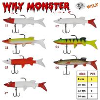 Wily Monster Turna Silikon 8 cm 7.5 gr